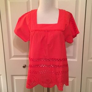 Madewell Eyelet Angelique top size S NWT